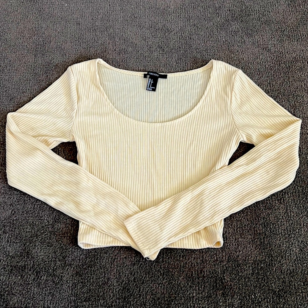 Forever 21 Long Sleeve Crop Top